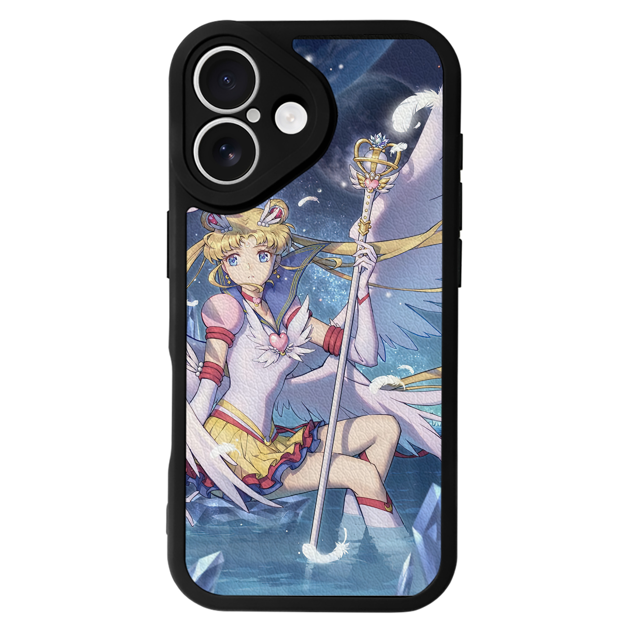 （画像用） 美少女戦士セーラームーン Sailor Moon 【iPhone 16シリーズ対応】シリコンスマホケース（レザー調） 材質：シリコン